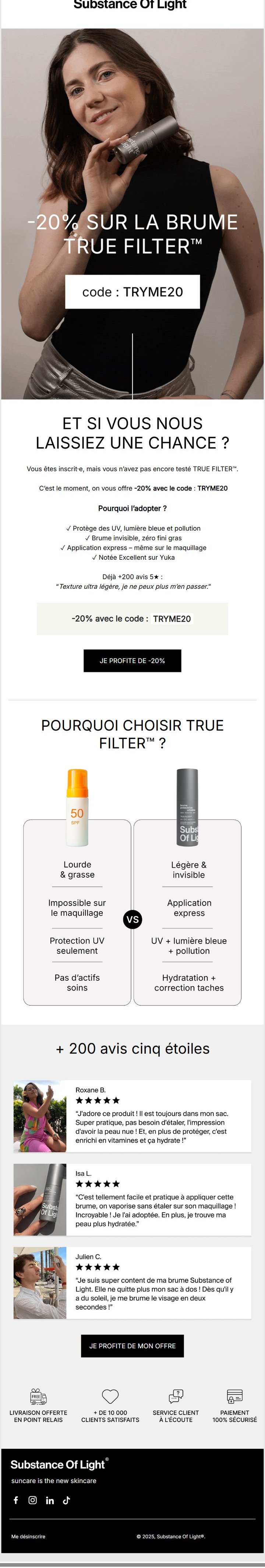 Création email conçue par Emailio pour une marque e-commerce