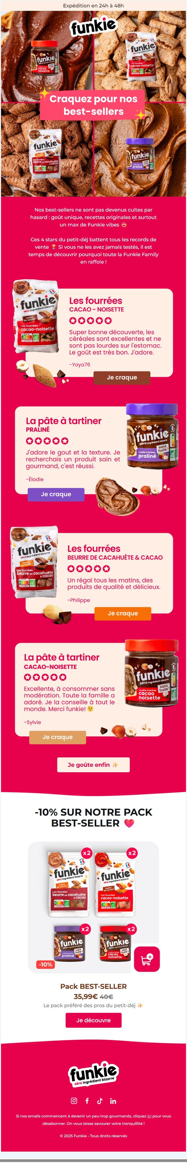 Création email conçue par Emailio pour une marque e-commerce