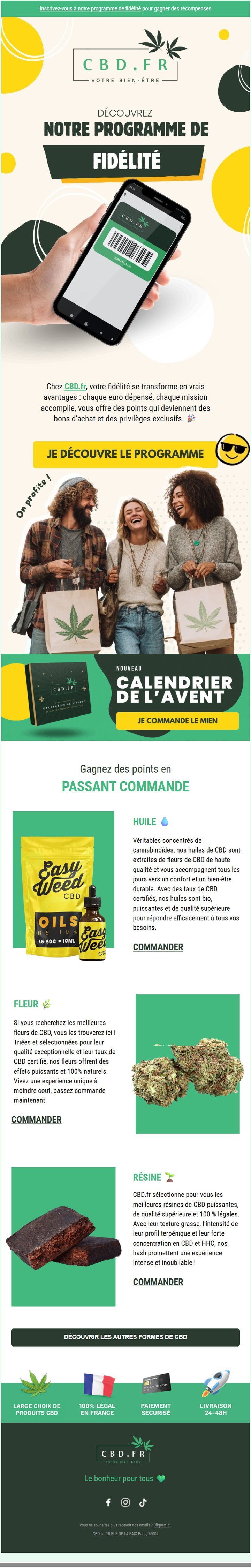 Création email conçue par Emailio pour une marque e-commerce